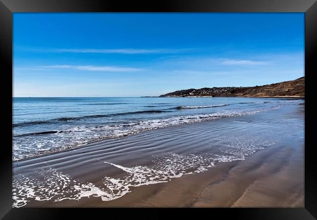 Lacy Patterns in the Sand at Charmouth Framed Print by Susie Peek