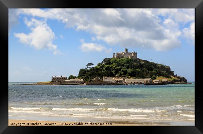 St Michael Mount Framed Print by Michael Greaves