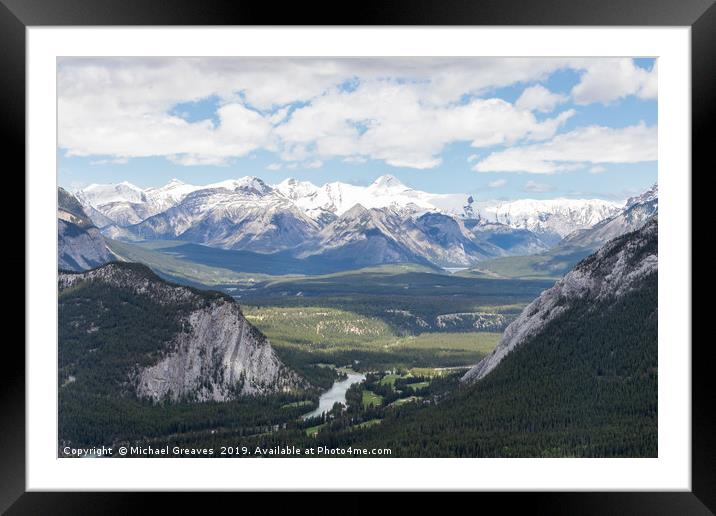 Banff National Park Framed Mounted Print by Michael Greaves