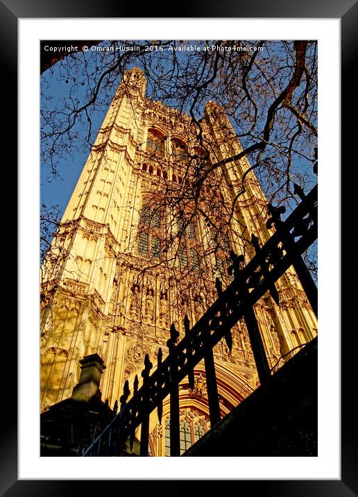 Victoria Tower Framed Mounted Print by Omran Husain