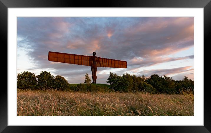 Angel of the North Framed Mounted Print by Andy Gibbins