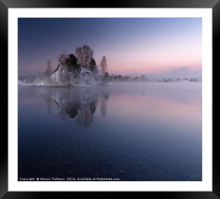 Frozen Silence Framed Mounted Print by Alexey Trofimov