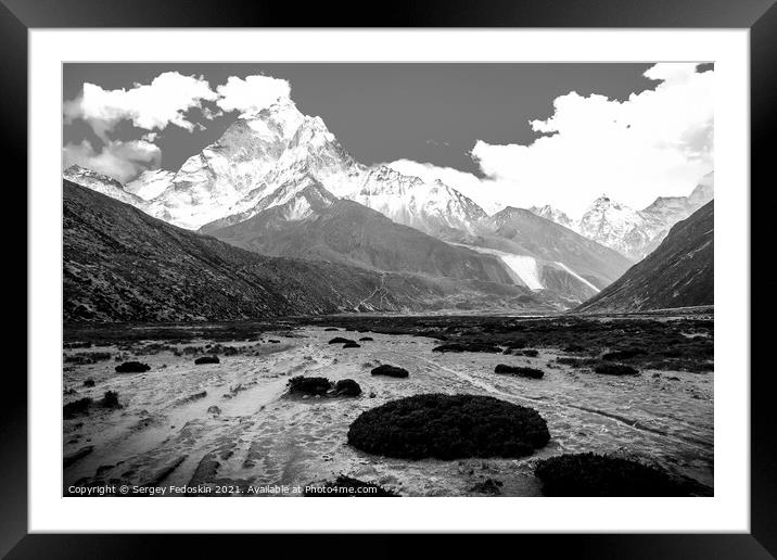 Himalaya Framed Mounted Print by Sergey Fedoskin
