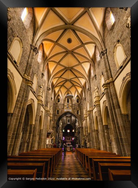 St. Procopius Basilica in Trebic, Czechia. Gothic church built in 13th century. UNESCO world heritage site. Framed Print by Sergey Fedoskin