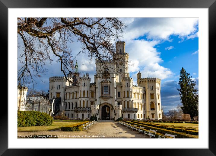 View on Castle Hluboka nad Vltavou. Czechia. Framed Mounted Print by Sergey Fedoskin