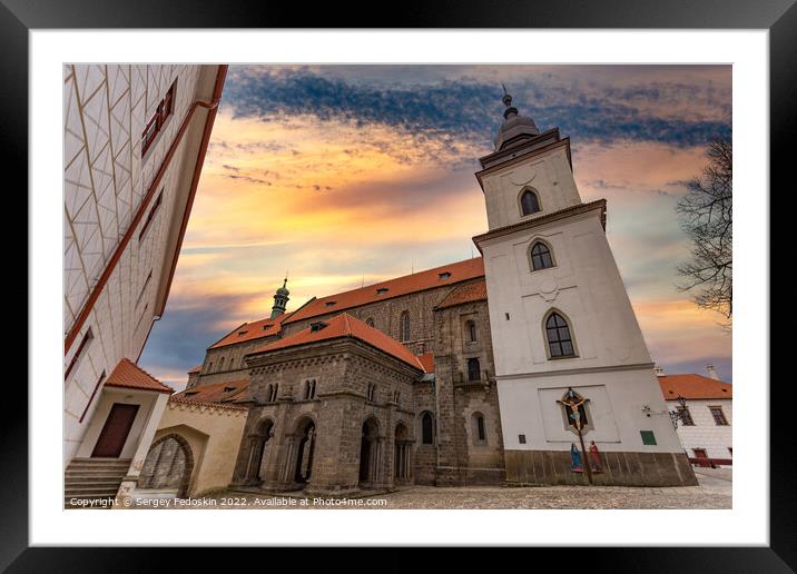View at the Basilica of St.Procopius in Trebic - Czechia Framed Mounted Print by Sergey Fedoskin