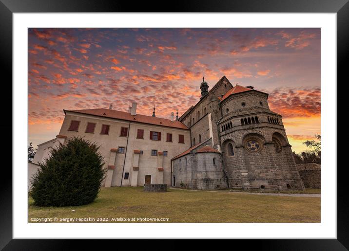 View at the Basilica of St.Procopius in Trebic - Czechia Framed Mounted Print by Sergey Fedoskin