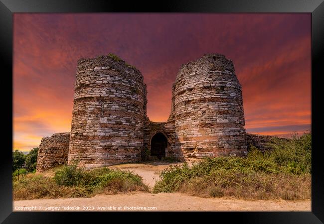 Ruins of Yoros Castle, Turkey Framed Print by Sergey Fedoskin