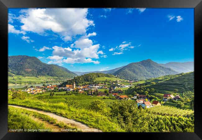 View into the Wachau valley Framed Print by Sergey Fedoskin