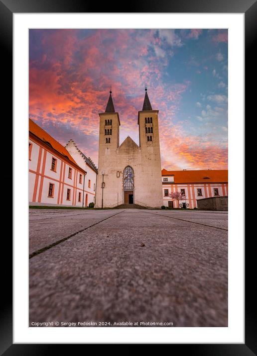 Premonstratensian Monastery from 12th century. Framed Mounted Print by Sergey Fedoskin