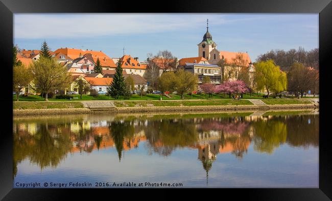 Little town in South Czechia.  Framed Print by Sergey Fedoskin