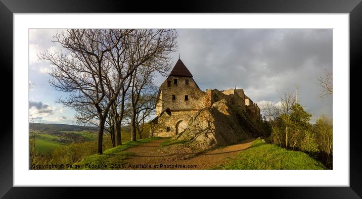 Old Castle Tochnik. Czechia. Framed Mounted Print by Sergey Fedoskin