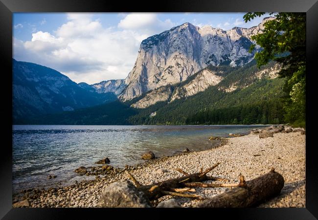 Lake in Alps. Austria. Framed Print by Sergey Fedoskin