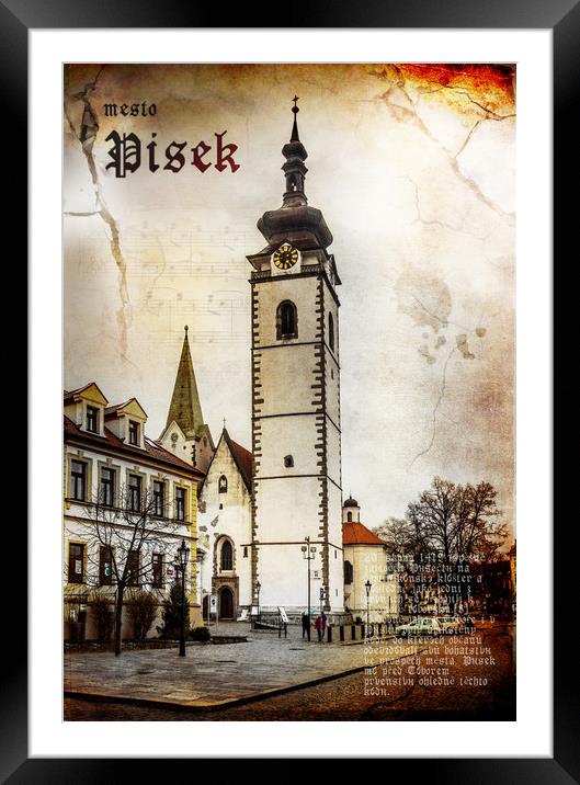 Church in town Pisek, Czechia Framed Mounted Print by Sergey Fedoskin
