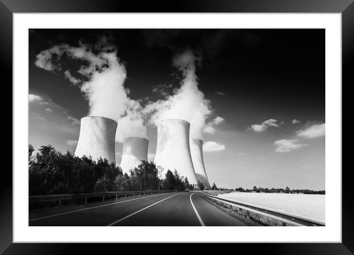 Nuclear power plant Temelin. Framed Mounted Print by Sergey Fedoskin