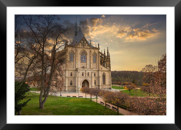 Kutna Hora with Saint Barbara's Church that is a U Framed Mounted Print by Sergey Fedoskin