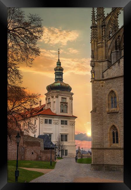 Kutna Hora with Saint Barbara's Church that is a U Framed Print by Sergey Fedoskin