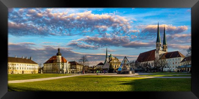 Main square of the city Altotting. Bavaria. German Framed Print by Sergey Fedoskin