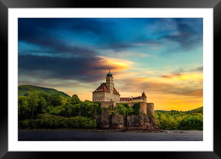 Castle Schonbuhel an der Donau. Framed Mounted Print by Sergey Fedoskin