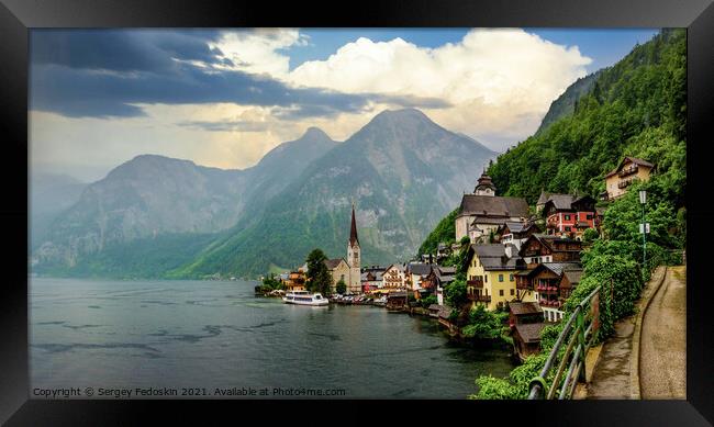 Hallstatt. Austrian Alps. Framed Print by Sergey Fedoskin