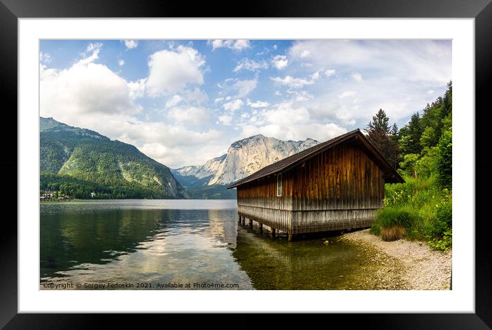 Altausseer lake. Austria. Framed Mounted Print by Sergey Fedoskin