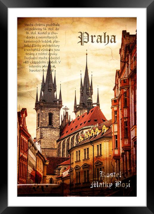 Praha, Czech Republic. Framed Mounted Print by Sergey Fedoskin