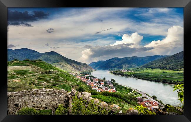 Wachau valley, Spitz, Lower Austria. Framed Print by Sergey Fedoskin