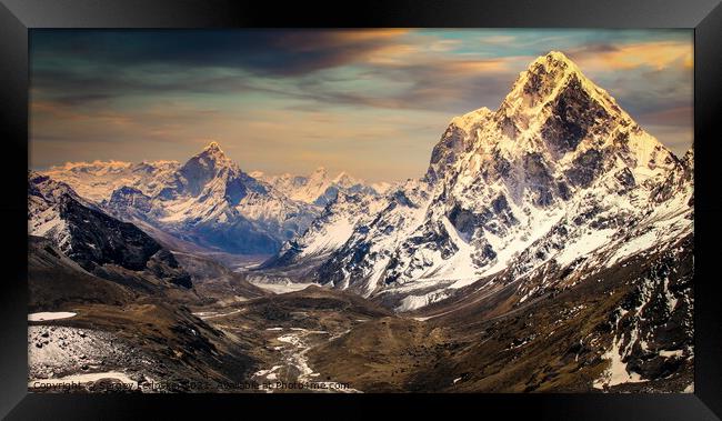 Himalaya mountains. Framed Print by Sergey Fedoskin