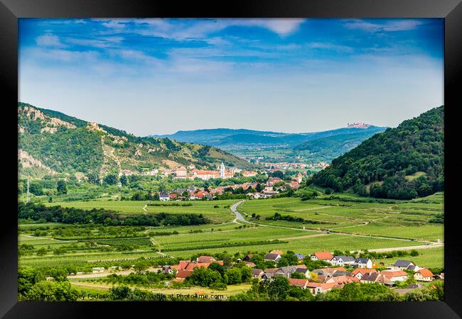 Landscape of Wachau valley. Framed Print by Sergey Fedoskin
