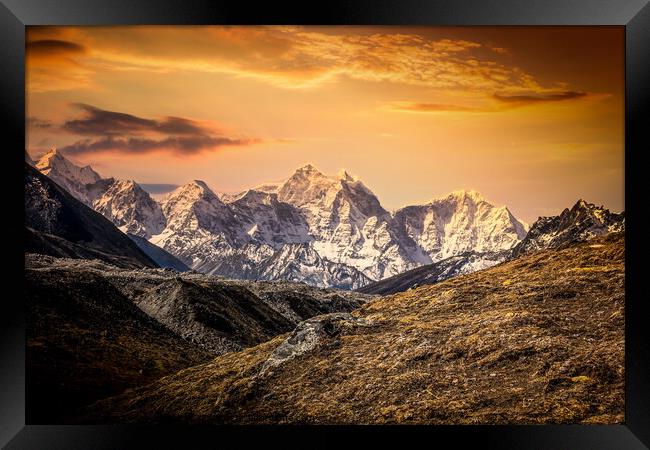 Himalaya mountains. Framed Print by Sergey Fedoskin