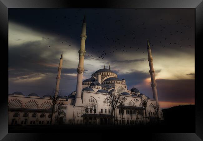 Camlıca Mosque in Istanbul. Turkey. Framed Print by Sergey Fedoskin
