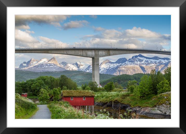 Nordic landscape Framed Mounted Print by Hamperium Photography