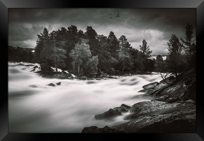 The river Framed Print by Hamperium Photography