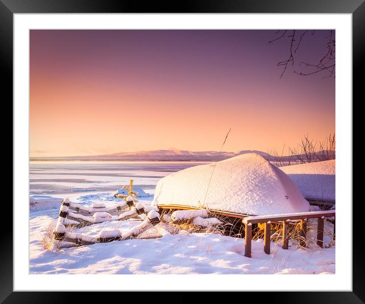 winter in Sweden Framed Mounted Print by Hamperium Photography