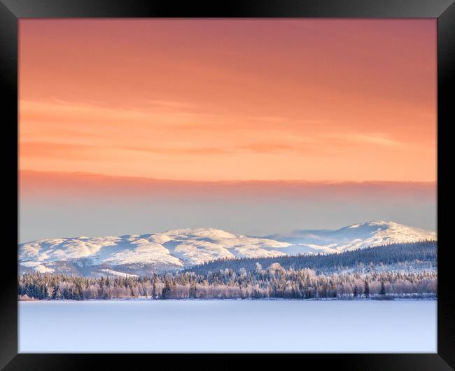 Frozen lake Framed Print by Hamperium Photography