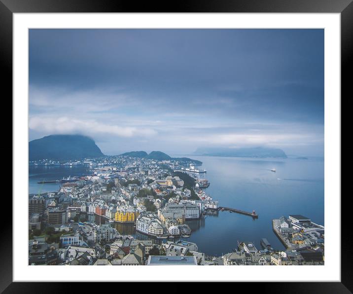 Ålesund Norway Framed Mounted Print by Hamperium Photography