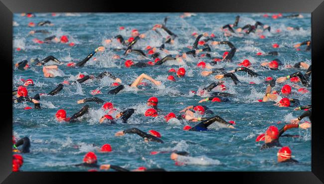 Triathlon of Frankfurt Framed Print by Hamperium Photography