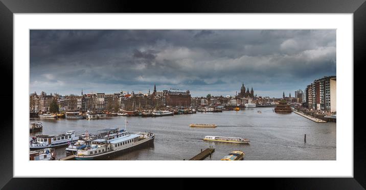 City of Amsterdam Framed Mounted Print by Hamperium Photography