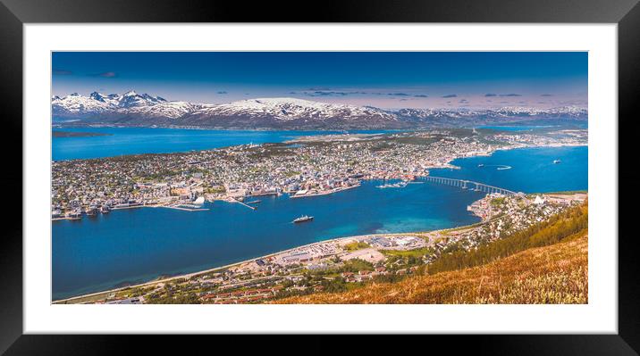 Tromsø in Norway Framed Mounted Print by Hamperium Photography