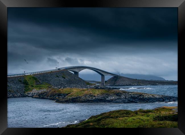 the atlantic ocean road Framed Print by Hamperium Photography