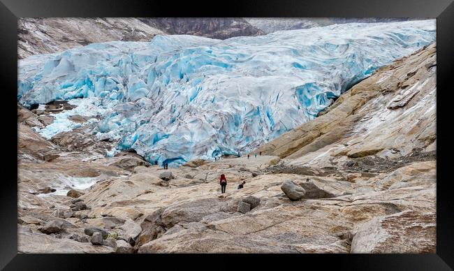 glacier in Norway Framed Print by Hamperium Photography