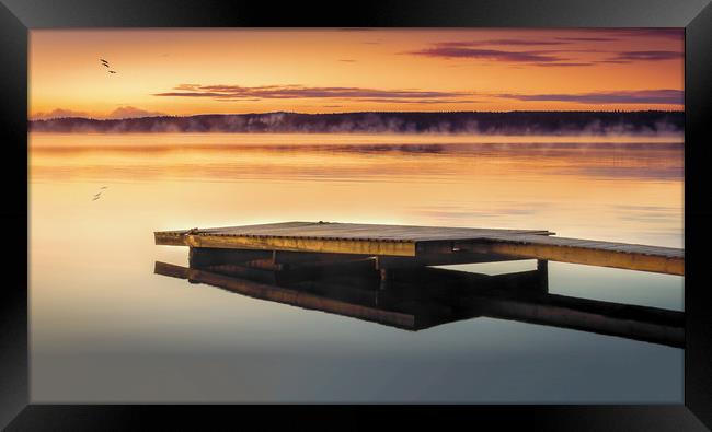 Sunrise in Sweden Framed Print by Hamperium Photography