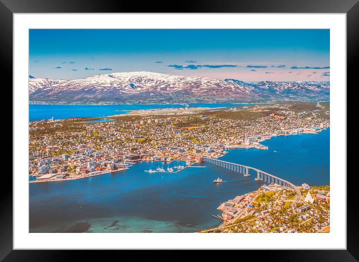 Tromsø the Paris from the north Framed Mounted Print by Hamperium Photography