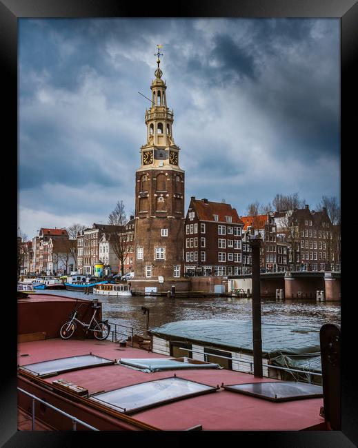 Canals of Amsterdam Framed Print by Hamperium Photography