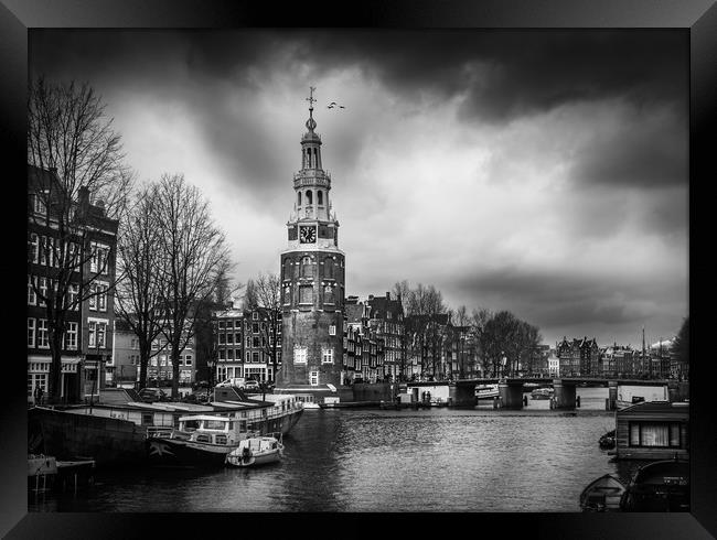 The city of Amsterdam Framed Print by Hamperium Photography