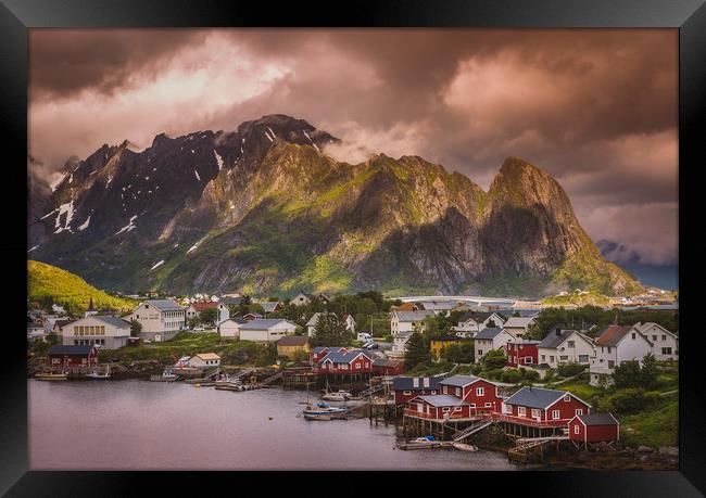 Lofoten islands Norway Framed Print by Hamperium Photography