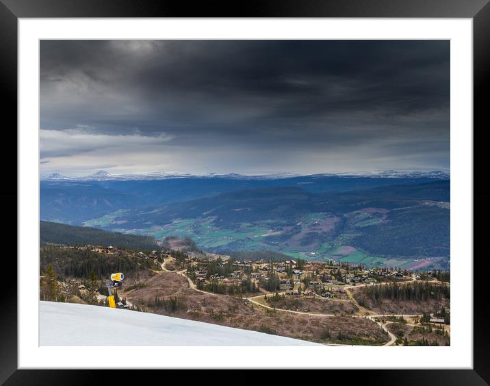 Kvitfjell, Oppland Norway. Framed Mounted Print by Hamperium Photography