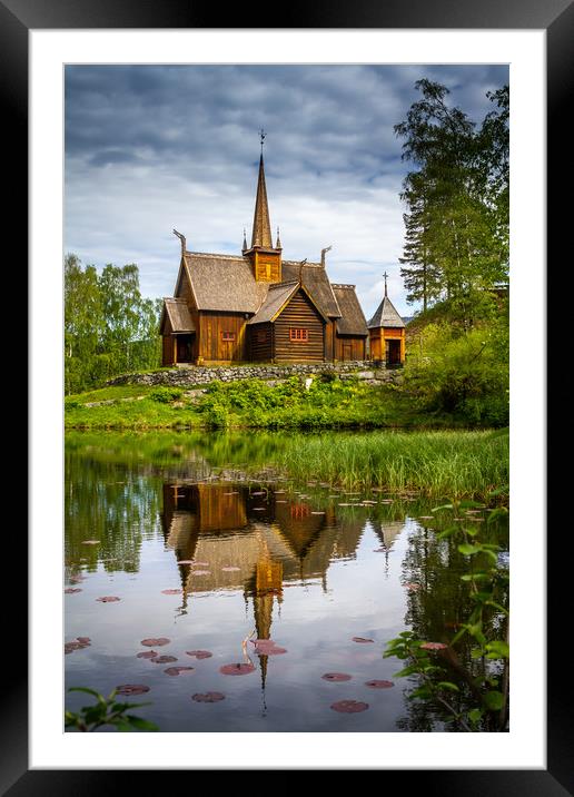 Maihaugen in Lillehammer Norway Framed Mounted Print by Hamperium Photography