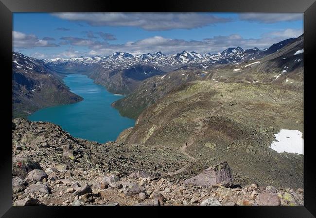 Besseggen in Norway Framed Print by Hamperium Photography