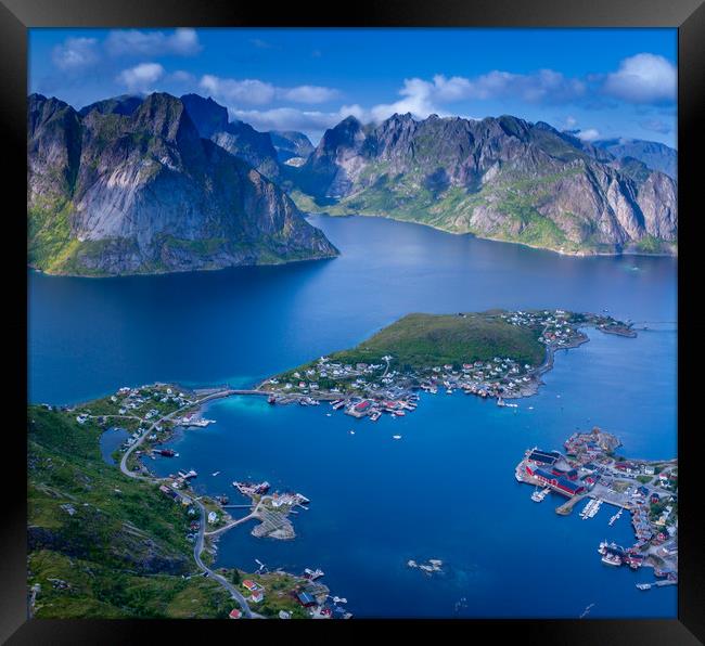 Reine on the Lofoten Framed Print by Hamperium Photography